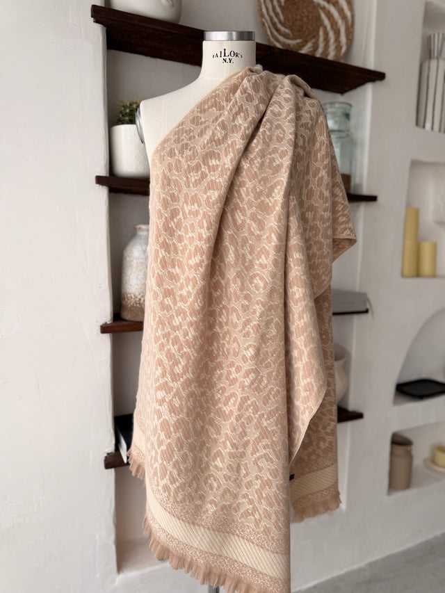 Cachecol de Malha Estampado