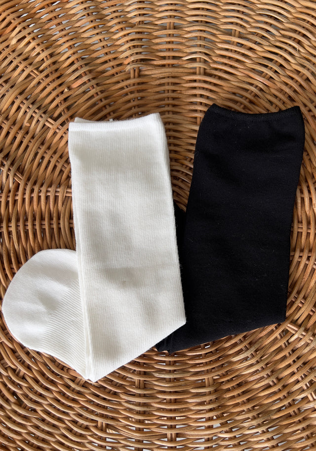 CHAUSSETTES COURTES EN COTON CÔTELÉ