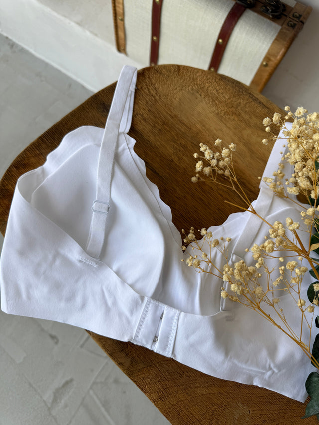 Microfiber Padded Crossover Bra