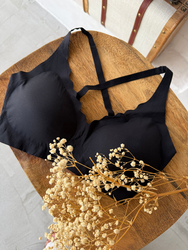 Microfiber Padded Crossover Bra