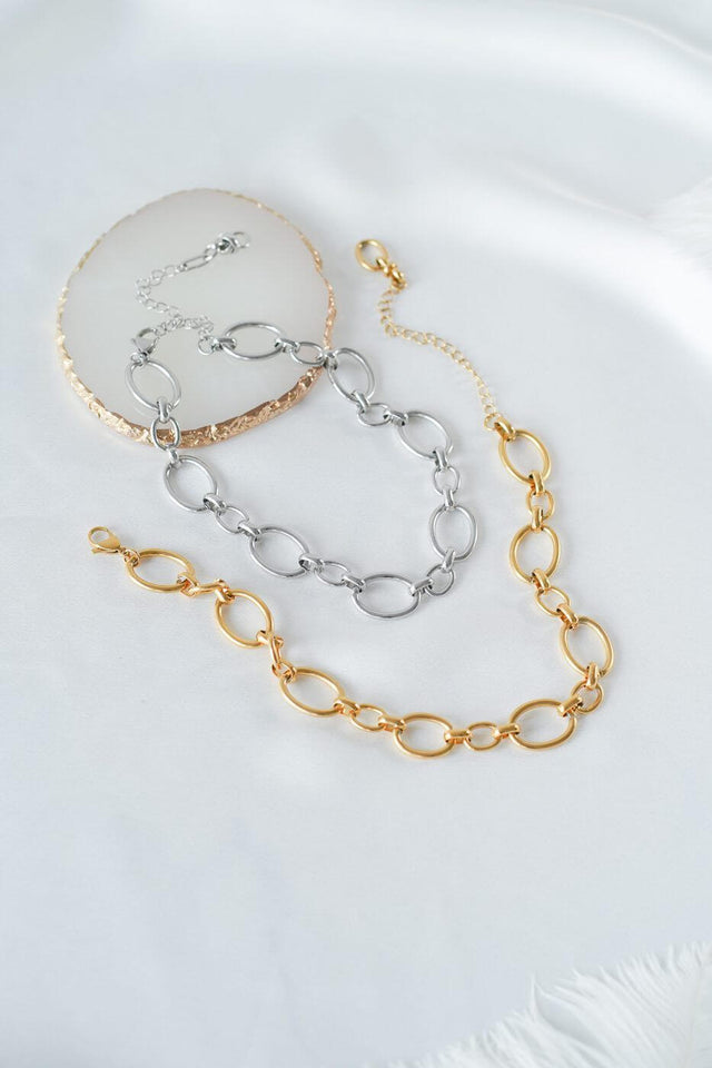 Chocker de Elos de Várias Larguras