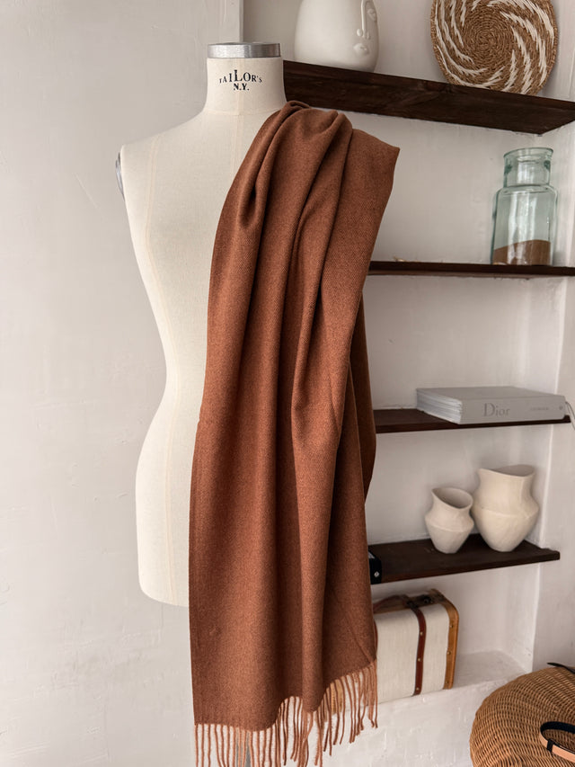 Écharpe basique en tricot