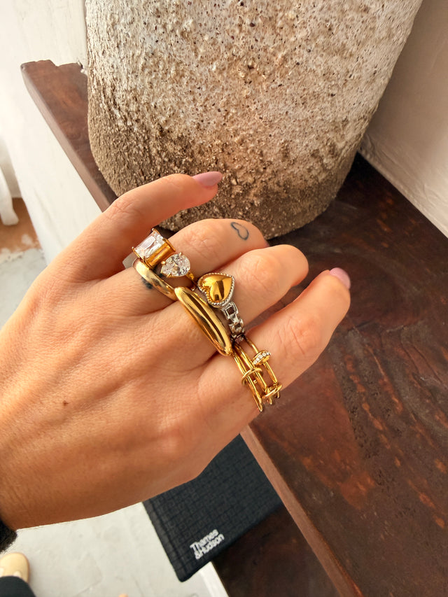 Anel Coração Grande