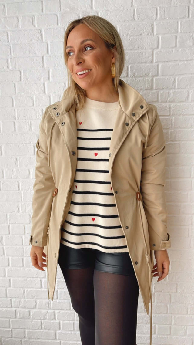 ADJUSTABLE PARKA WITH HOOD
