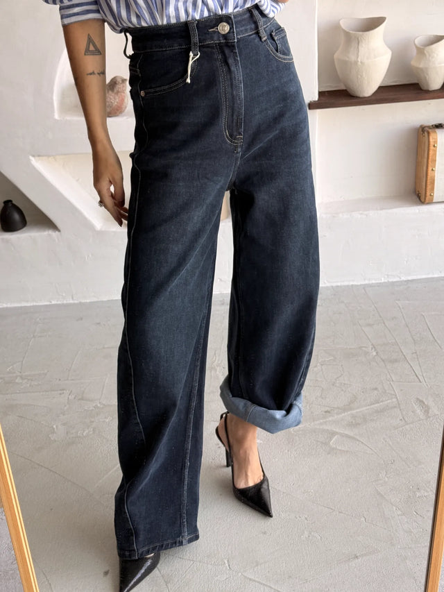 Jeans Balloon Cintura Alta