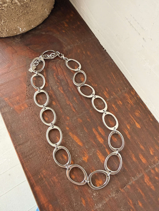 Collier maillons ovales