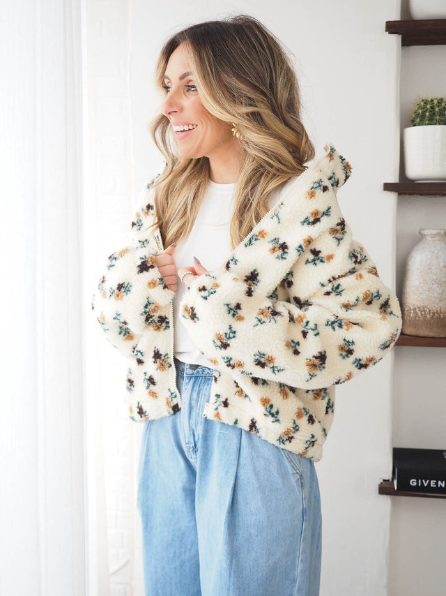 Veste bomber en polaire