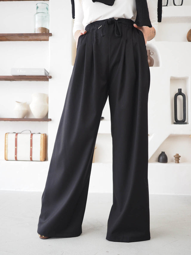 Pleated Wide Leg Pants