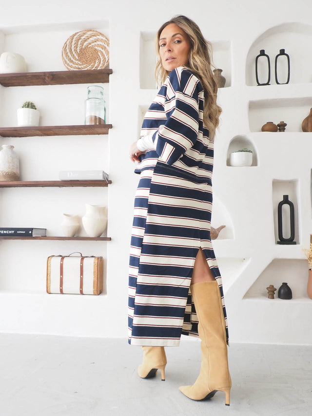 Striped Skirt and Top Set