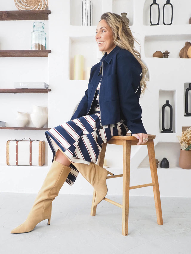 Striped Skirt and Top Set