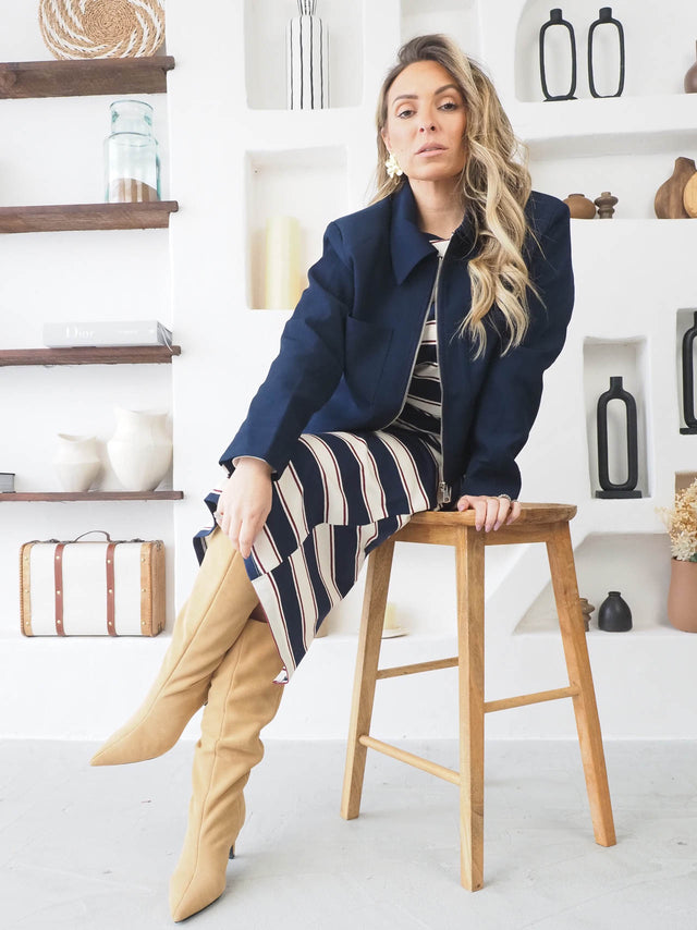 Striped Skirt and Top Set