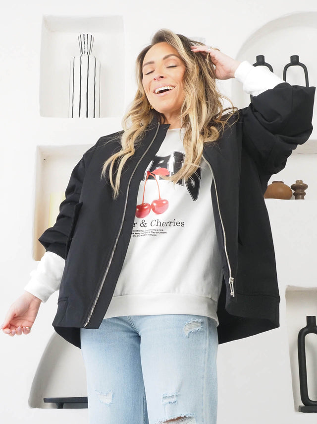 Veste bomber oversize