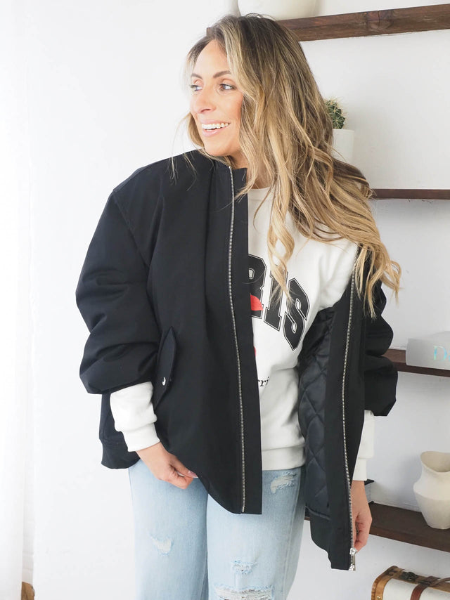 Veste bomber oversize