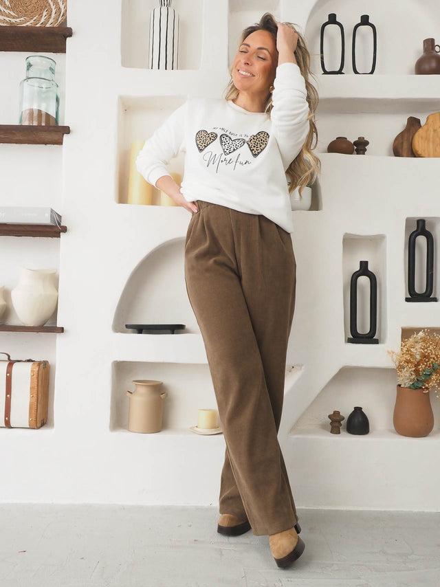 Pantalon côtelé