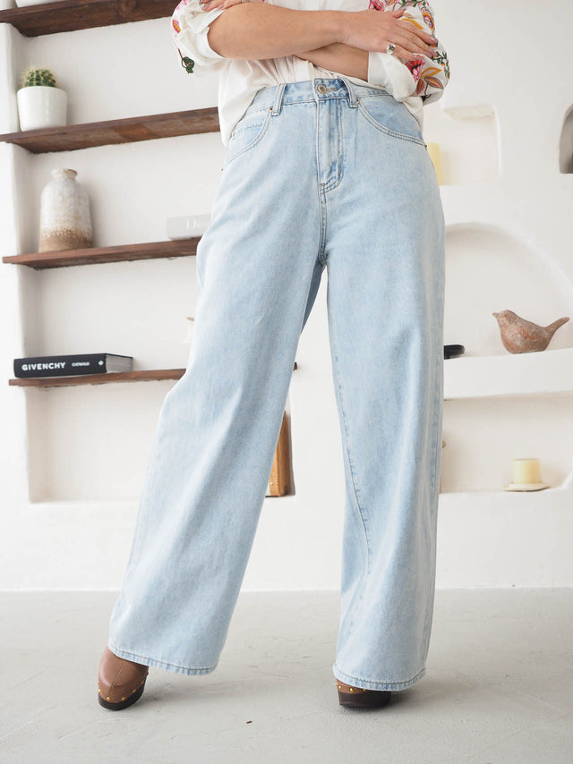 Calças de Ganga Wide Leg