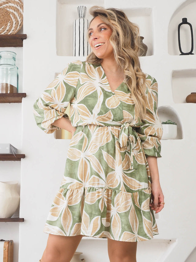 Robe courte imprimée
