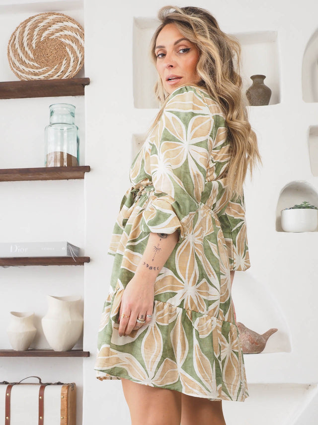 Robe courte imprimée