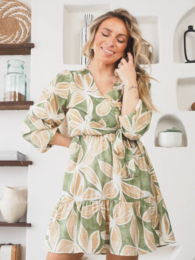 Robe courte imprimée