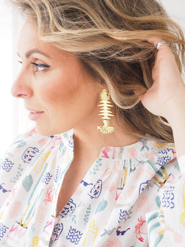 Boucles d'oreilles poisson