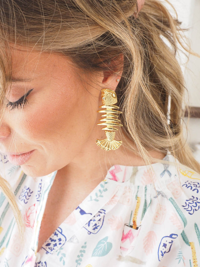 Boucles d'oreilles poisson
