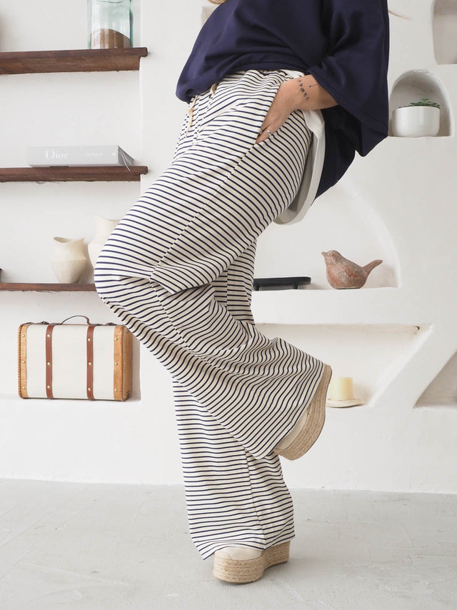 Striped Plush Pants