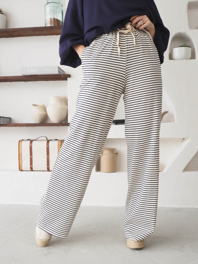 Striped Plush Pants