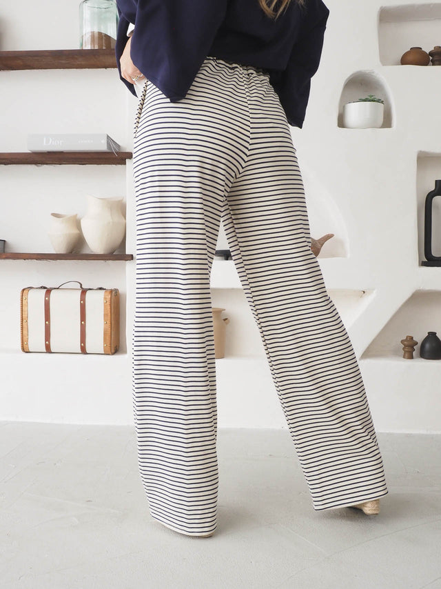Striped Plush Pants
