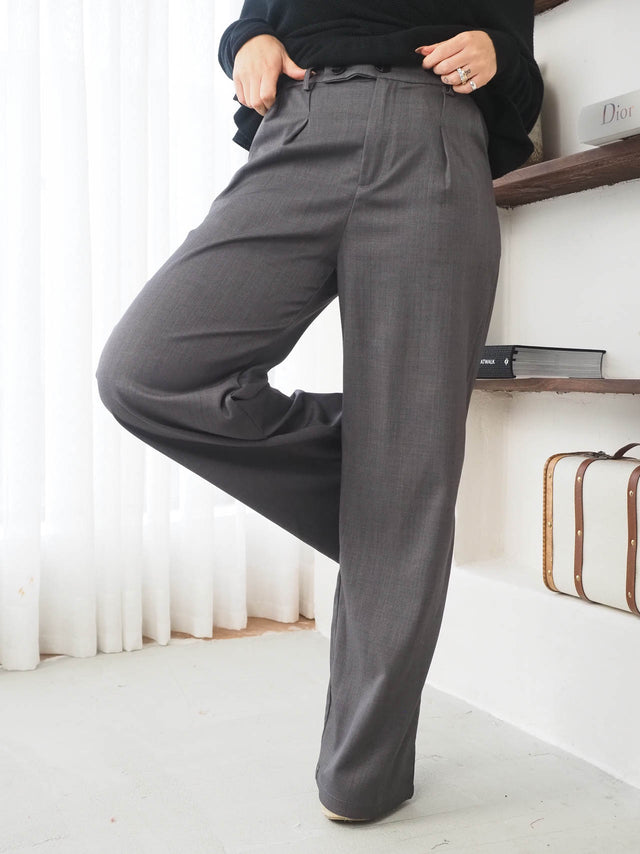 Pantalon en tissu plissé