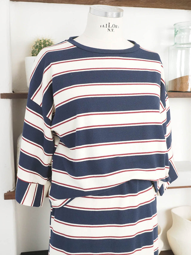 Striped Skirt and Top Set