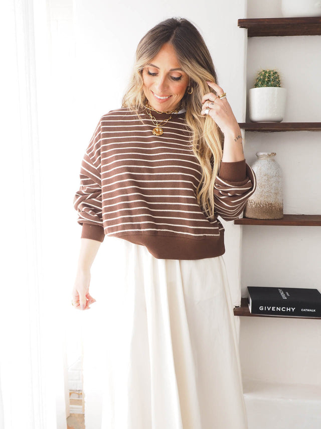 Sweatshirt Malha Riscas