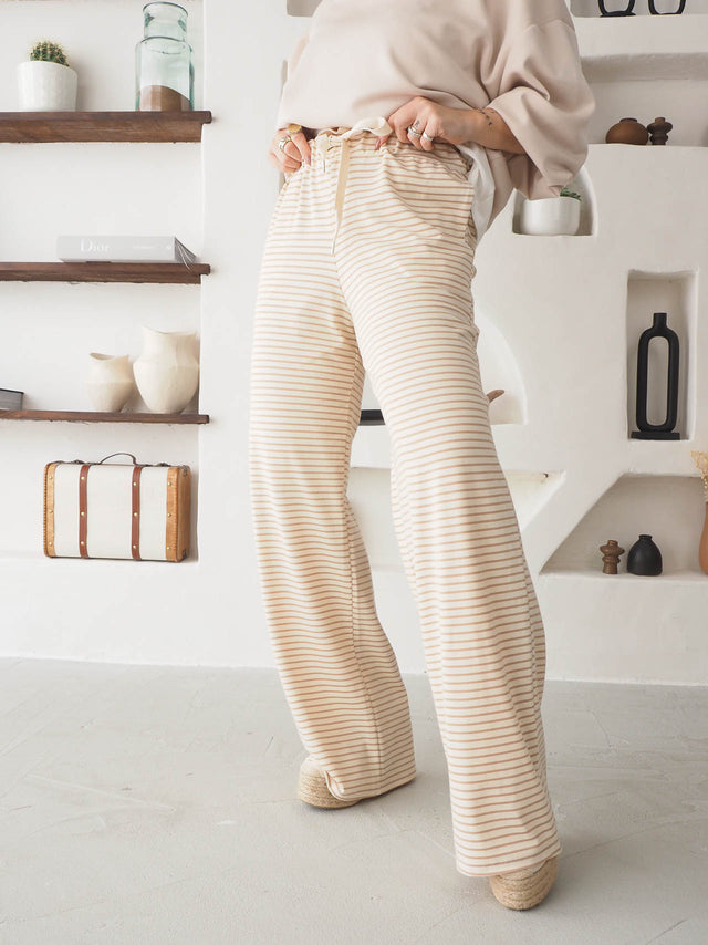 Striped Plush Pants