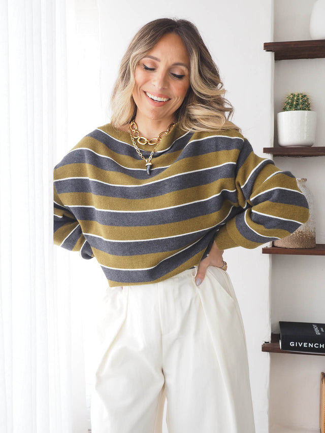 Camisola de Malha às Riscas