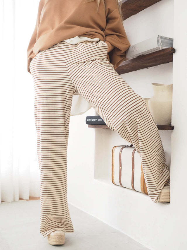 Striped Plush Pants