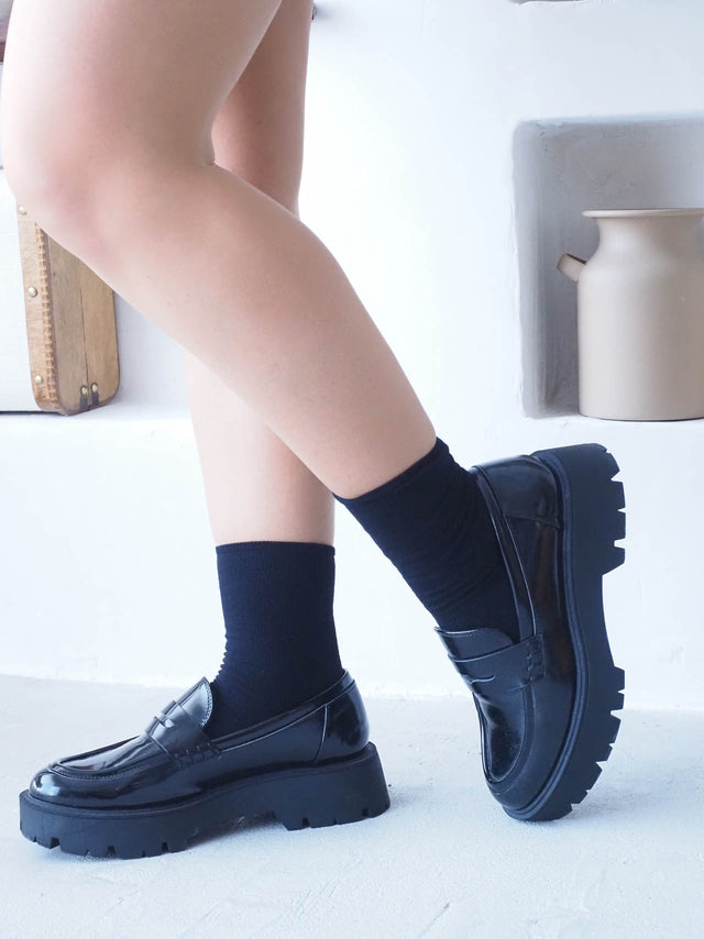 CHAUSSETTES COURTES EN COTON CÔTELÉ