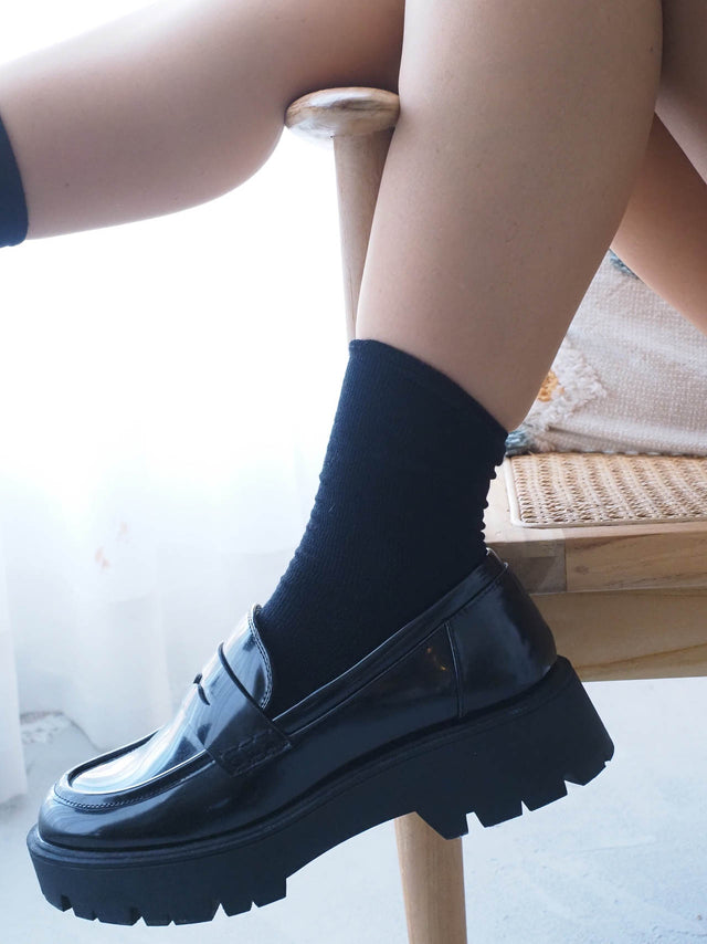 CHAUSSETTES COURTES EN COTON CÔTELÉ