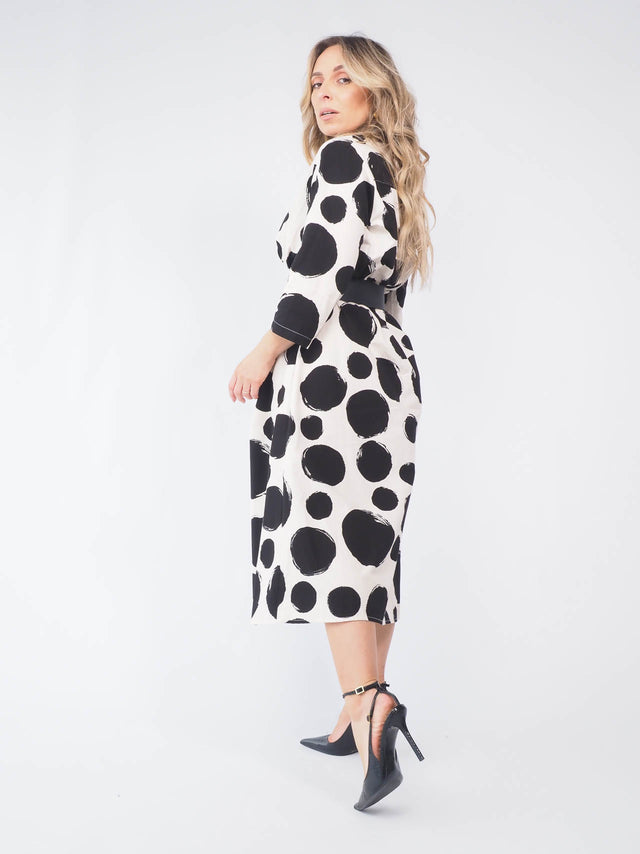 Vestidos: Vestido Midi Bolas Mulher - Black Peach - Black Peach: 79.00 € | Cor / Color: preto | Tamanho / Size: ONESIZE - Black Peach® - Primavera Verão 2024