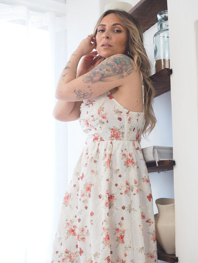 Vestido Comprido Florido
