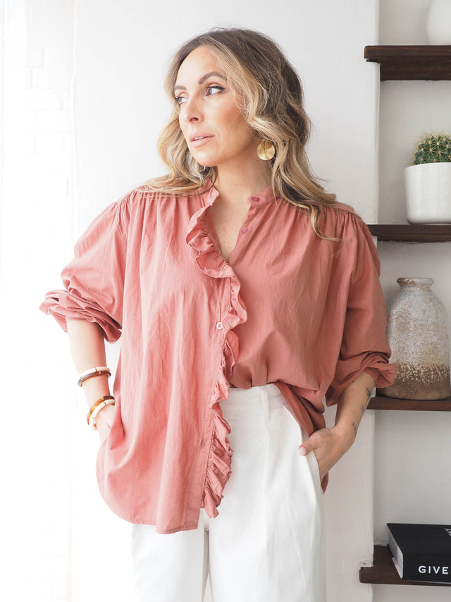 Blusa Básica Com Folho
