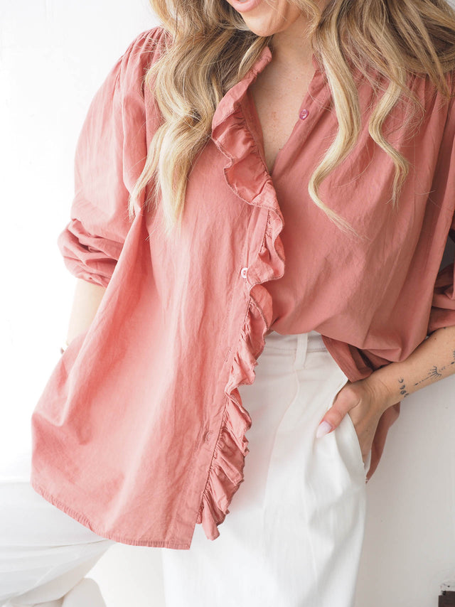 Blusa Básica Com Folho