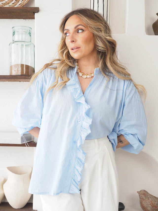 Blusa Básica Com Folho