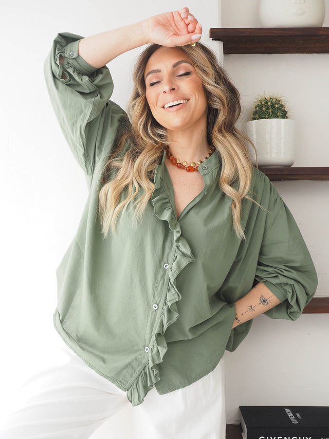 Blusa Básica Com Folho
