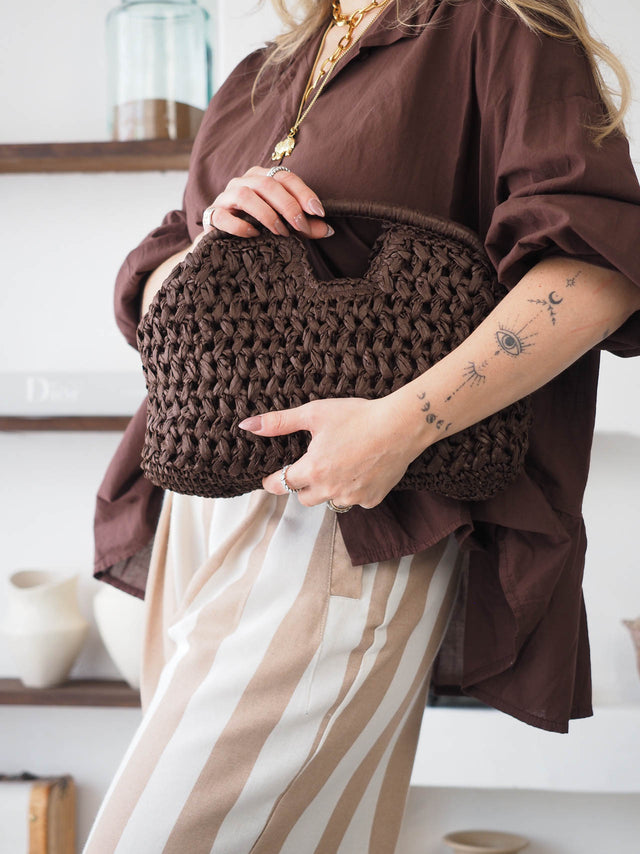 Mala de Mão Trançada