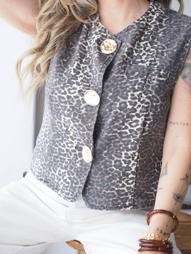 Colete de Ganga Animal Print