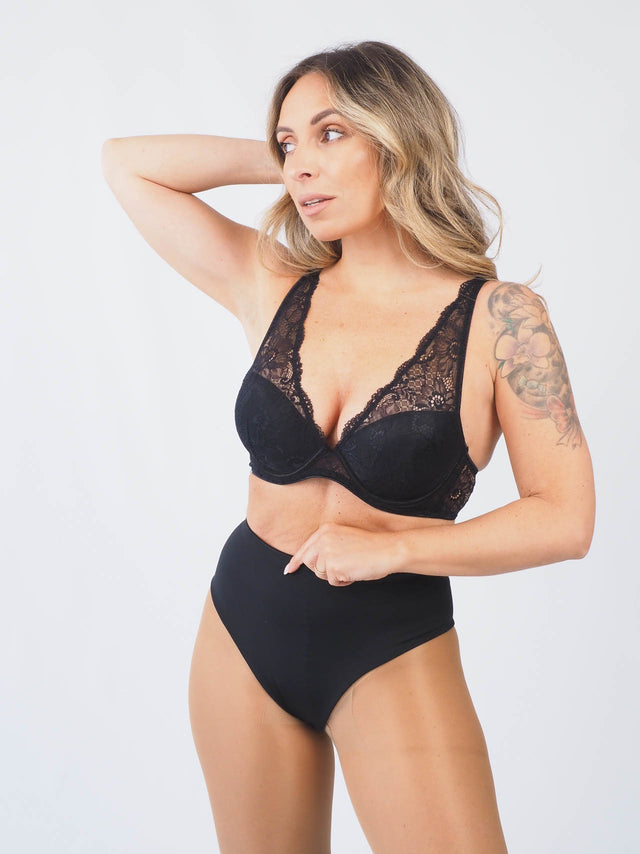 Soutien-gorge balconnet en dentelle bonnet C