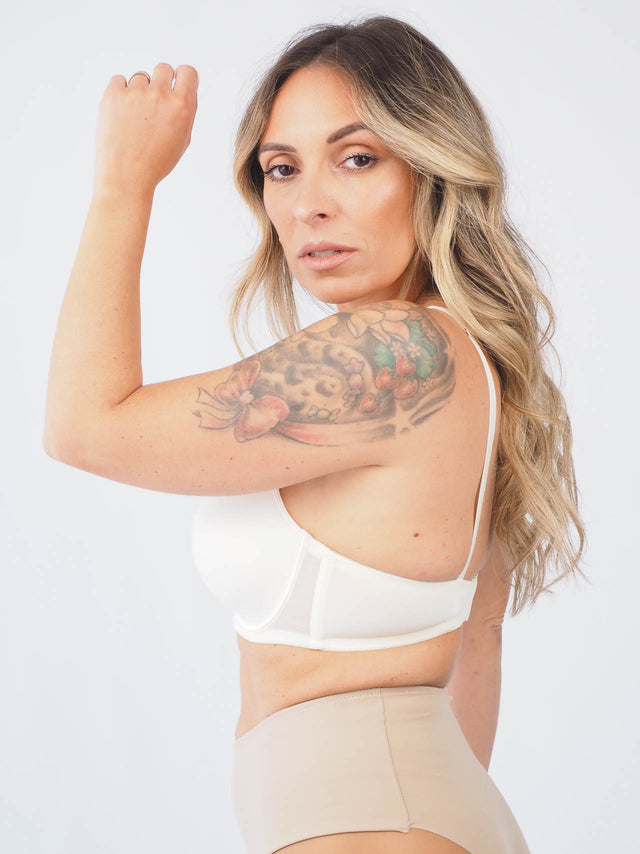 Soutien-gorge à effet réducteur avec armatures