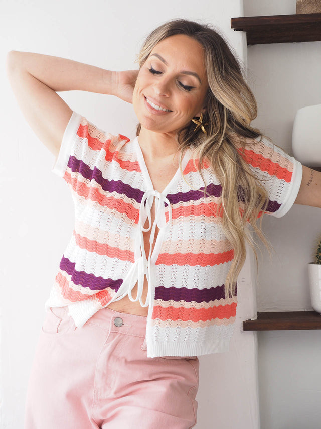 Pull en tricot froid
