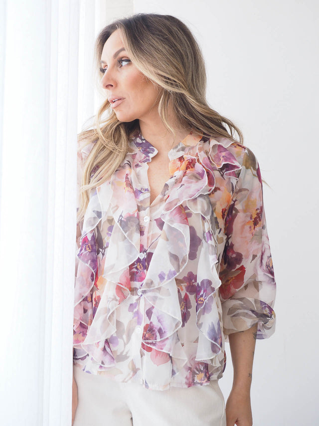 Blusa Colorida Com Folho