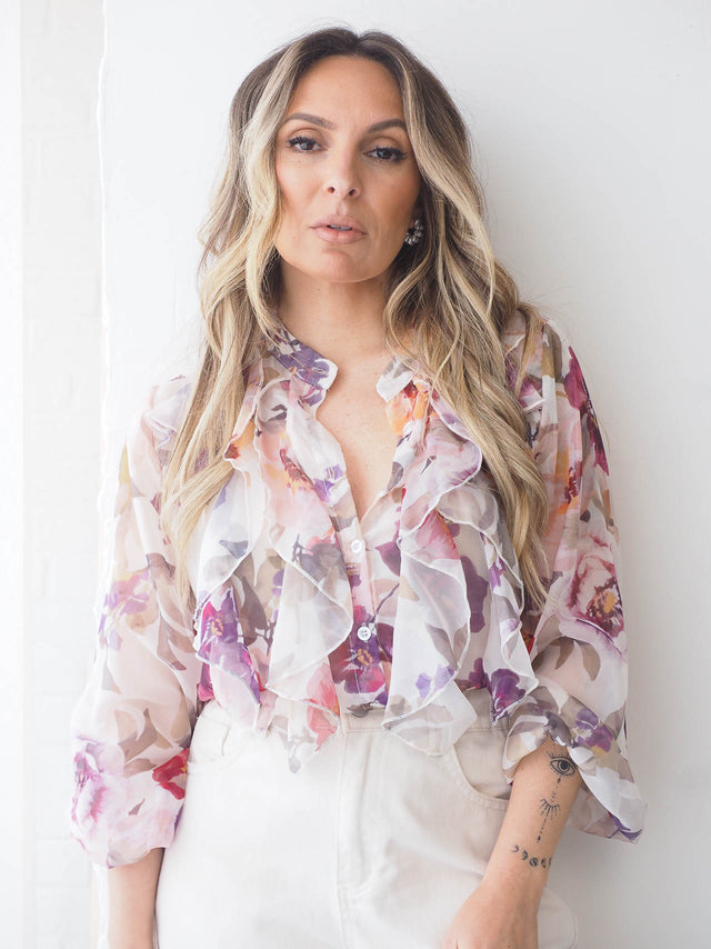Blusa Colorida Com Folho