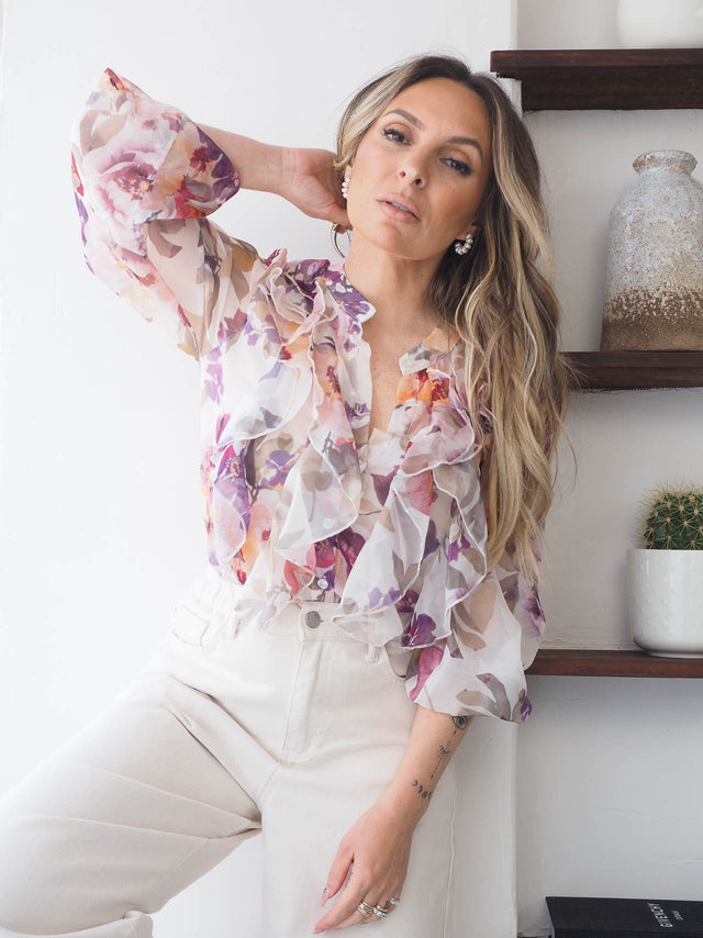 Blusa Colorida Com Folho