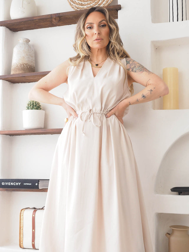 Adjustable Midi Dress